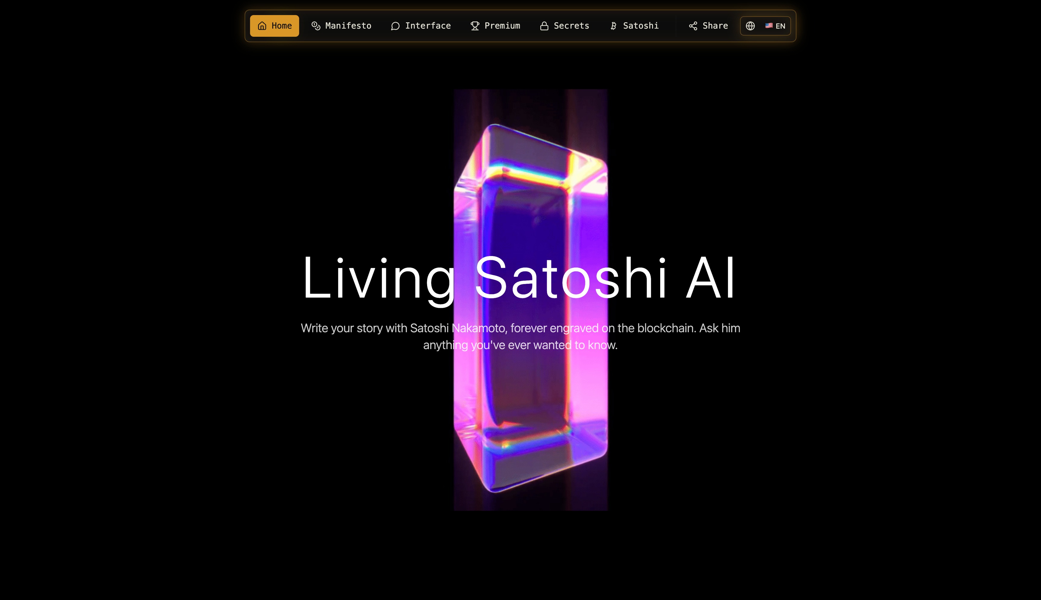 Satoshis Living AI Interface | Made with Lovable