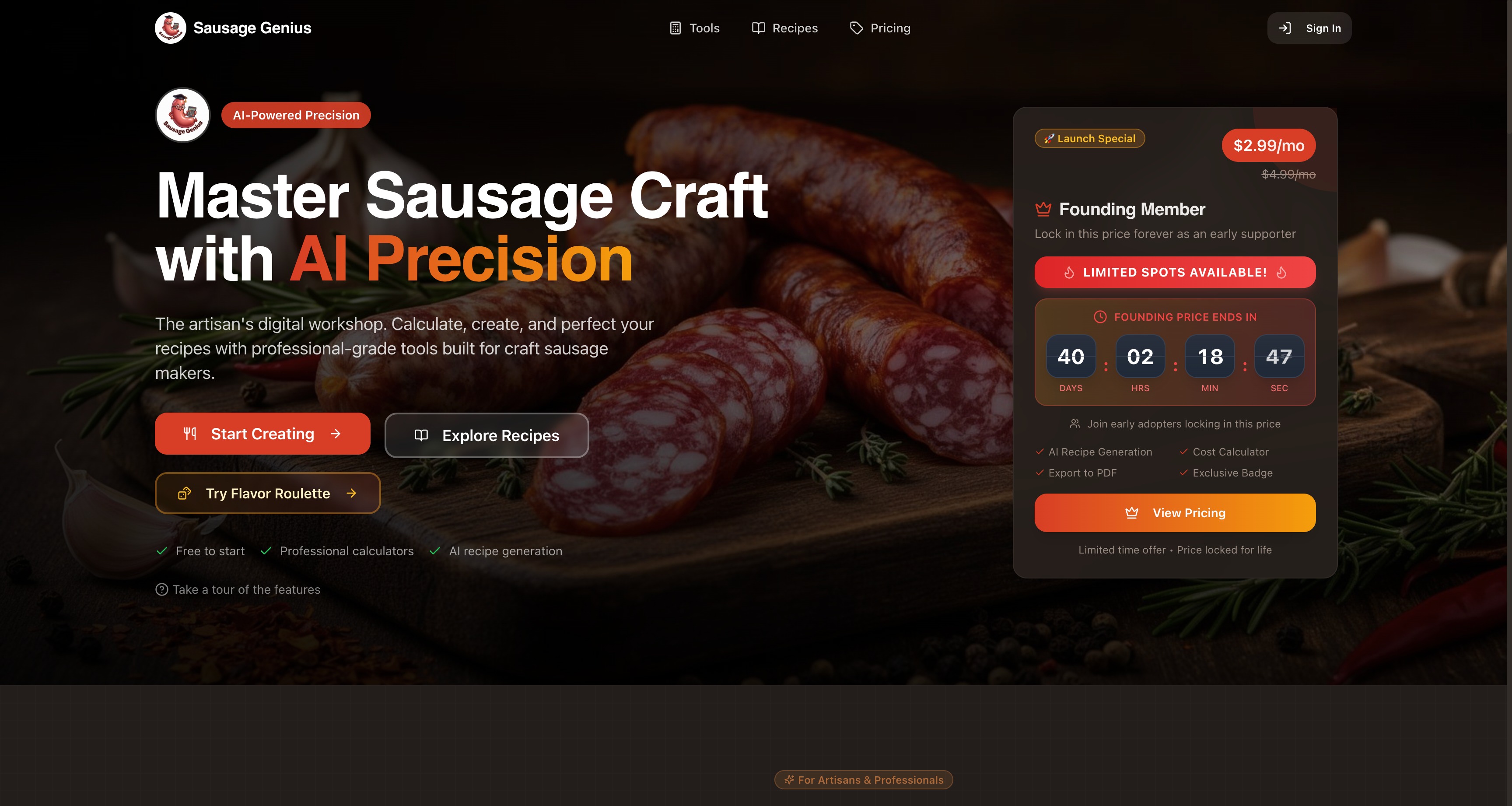Sausage Genius | Made with Lovable